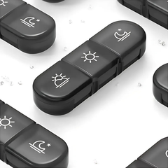 PillOrganizer 1+1 GRATIS: Draagbare Pilorganizer Dagelijkse En Wekelijkse Medicijnopslag