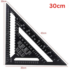 TriangleRuler - Aluminium Alloy Driehoek Liniaal Voor Houtbewerking