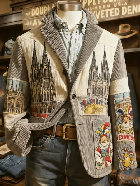 Icone™ VintageJacket: Stijlvol Heren Casual Klassiek Vintage Jas