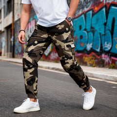 Icone™  CamouflagePants: Stijlvolle Toevallig Multi-Zak Camouflage Broek