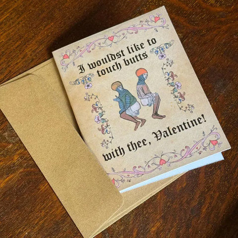 VintageCards 1+1 GRATIS: Middeleeuwse Liefde-Thema Groet Vintage Kaarten