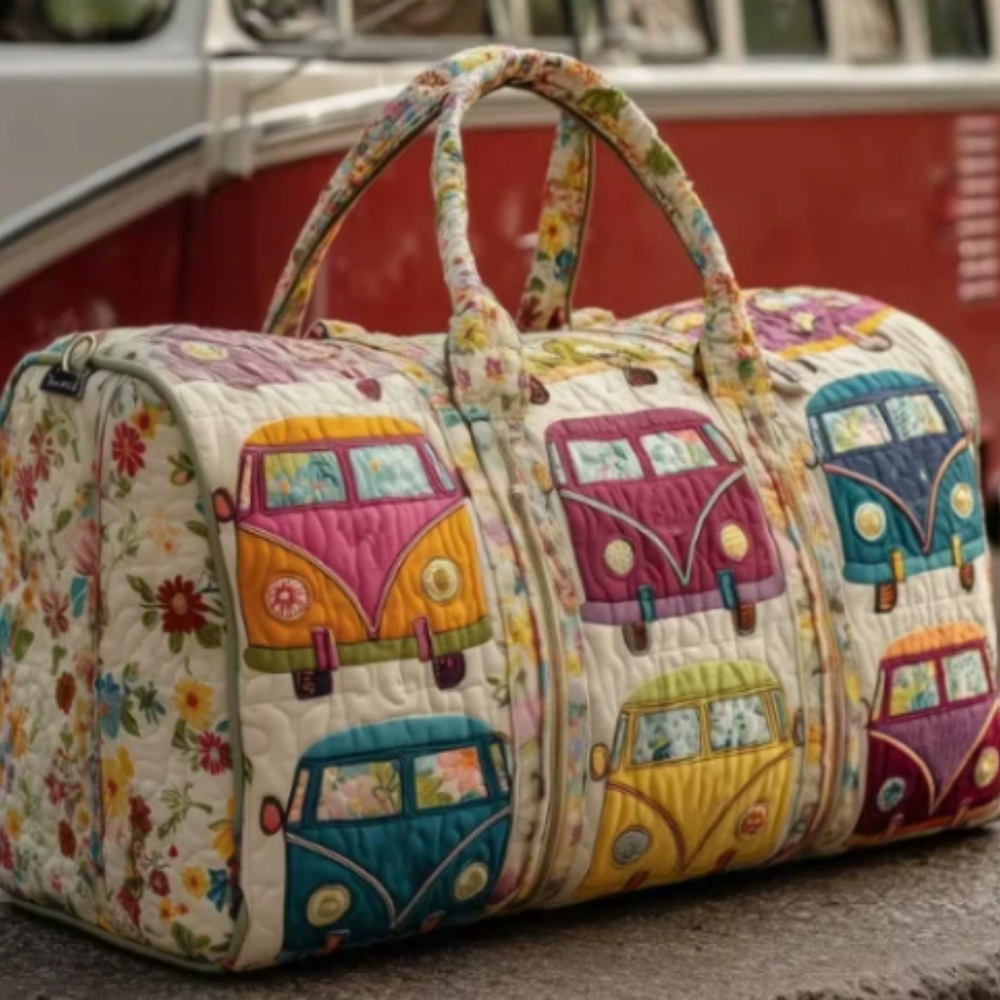 Icone™ DuffleBag: Levendige Hippie Stijl Multifunctionele Reis Duffel Tas