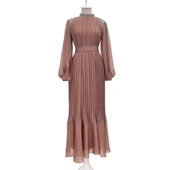 Icone™ SparkleDress: Elegante Comfortabele Plissé Maxi Sparkle Jurk
