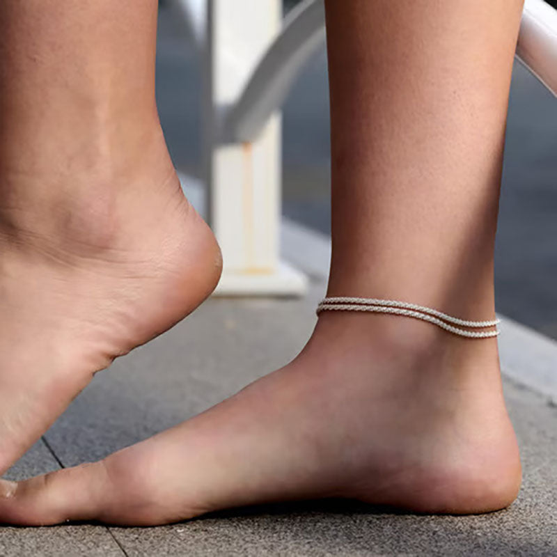 Jewelance™ LayeredAnklet 1+1 GRATIS - Delicate Sprankelende Gelaagde Elegante Enkelband