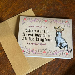VintageCards 1+1 GRATIS: Middeleeuwse Liefde-Thema Groet Vintage Kaarten