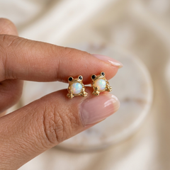 Jewelance™ FrogGem 1+1 GRATIS: Minimalistische Mode Kikker Gem Oorbellen