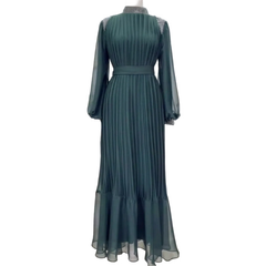 Icone™ SparkleDress: Elegante Comfortabele Plissé Maxi Sparkle Jurk