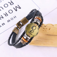 Jewelance™ ZodiacBracelet 1+1 GRATIS: Verstelbare Vintage Charme Zodiac Sign Bracelet