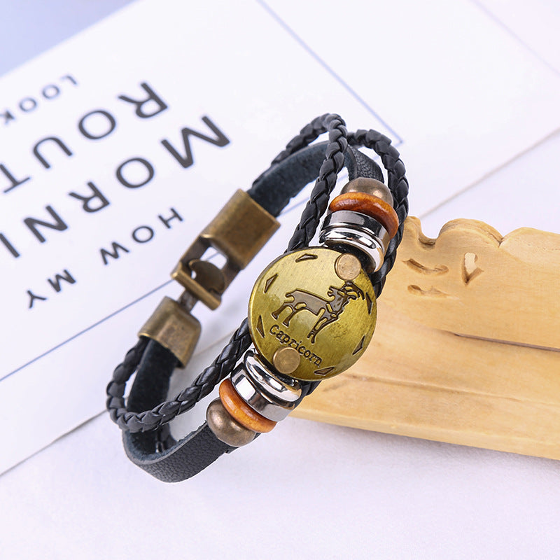 Jewelance™ ZodiacBracelet 1+1 GRATIS: Verstelbare Vintage Charme Zodiac Sign Bracelet