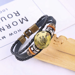 Jewelance™ ZodiacBracelet 1+1 GRATIS: Verstelbare Vintage Charme Zodiac Sign Bracelet