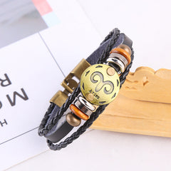 Jewelance™ ZodiacBracelet 1+1 GRATIS: Verstelbare Vintage Charme Zodiac Sign Bracelet