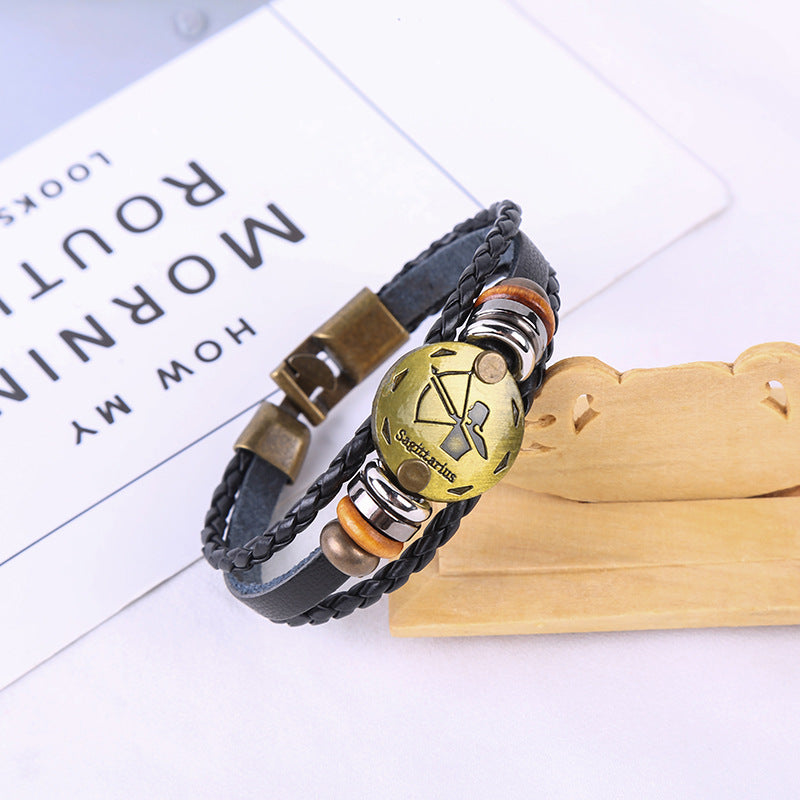 Jewelance™ ZodiacBracelet 1+1 GRATIS: Verstelbare Vintage Charme Zodiac Sign Bracelet