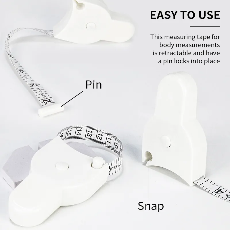 MeasuringTape 1+1 GRATIS: Intrekbaar Lichaamsmeetlint Hulpmiddel