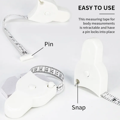 MeasuringTape 1+1 GRATIS: Intrekbaar Lichaamsmeetlint Hulpmiddel