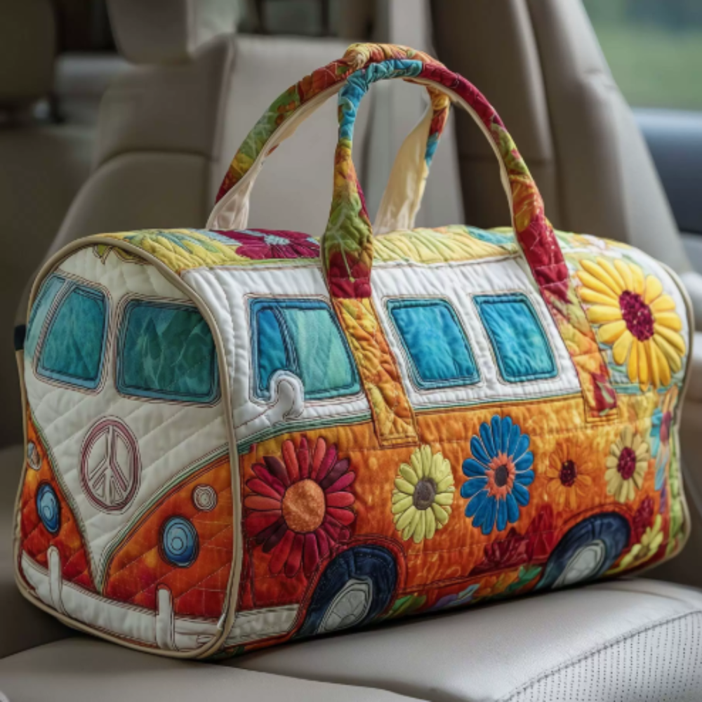 Icone™ DuffleBag: Levendige Hippie Stijl Multifunctionele Reis Duffel Tas