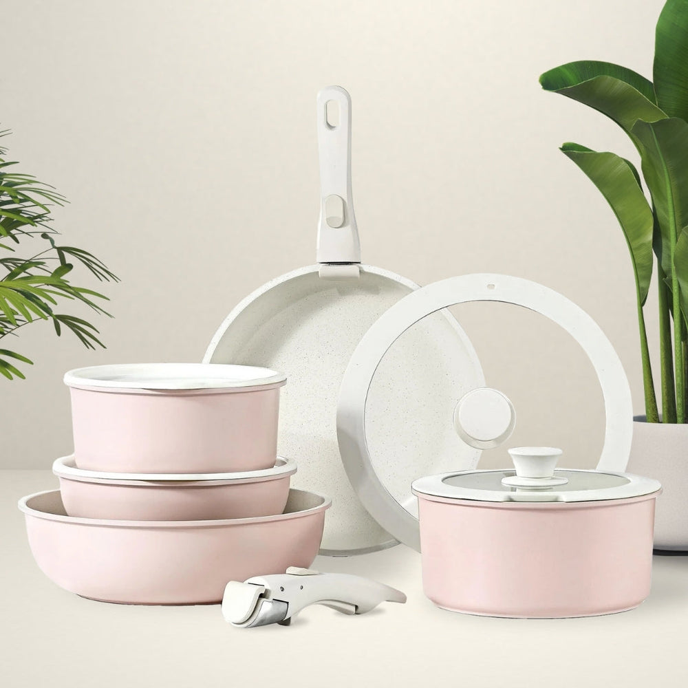 Globetrek° CeramicPans: Afneembaar Niet-plakken Pannen Set