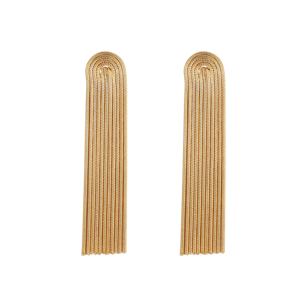 Jewelance™ TasselEarrings: Chique Tassel String Stud Oorbellen