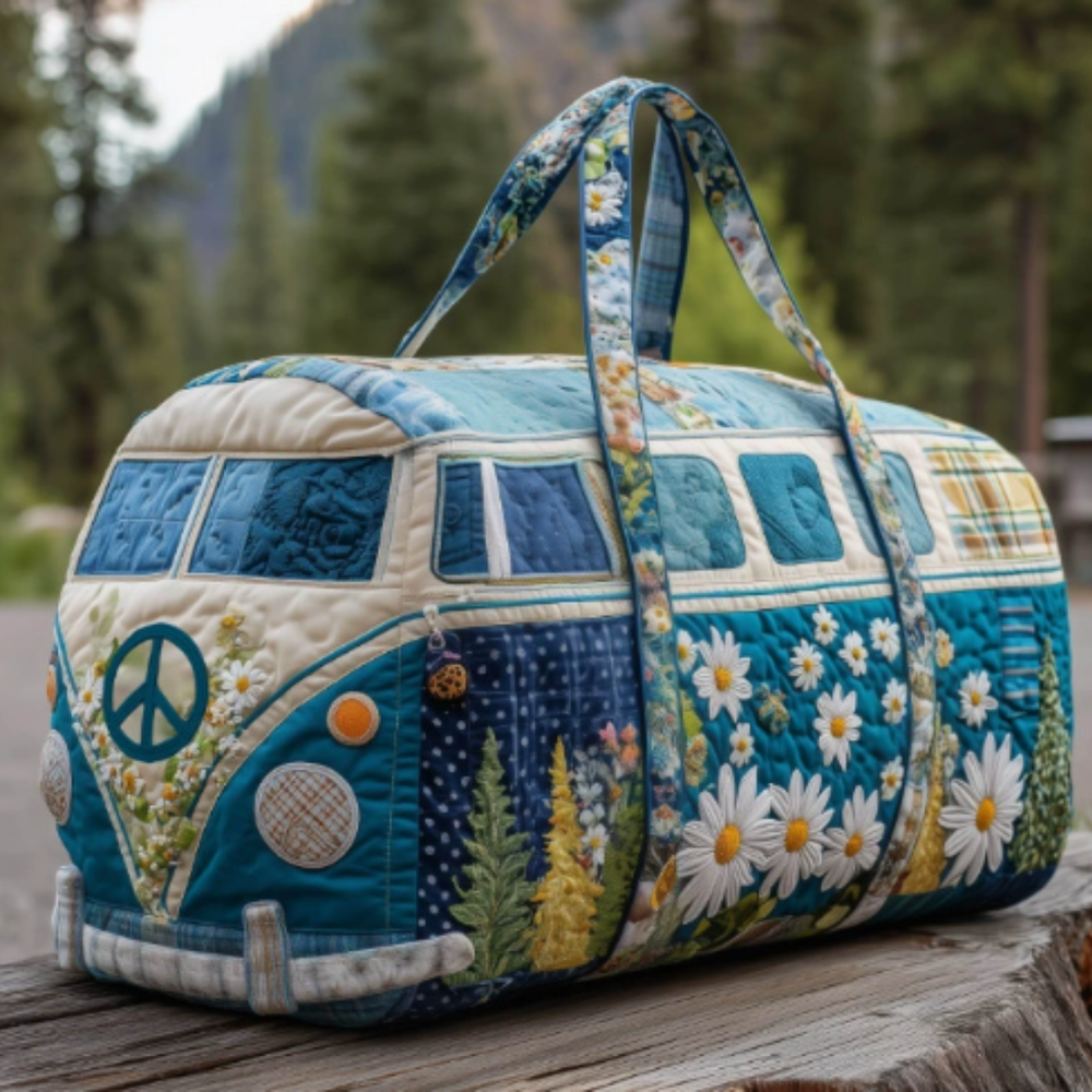 Icone™ DuffleBag: Levendige Hippie Stijl Multifunctionele Reis Duffel Tas
