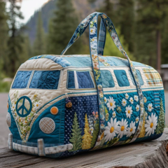 Icone™ DuffleBag: Levendige Hippie Stijl Multifunctionele Reis Duffel Tas