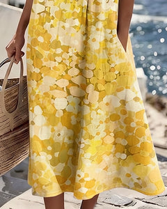 Icone™ PocketDress: Casual Vloeiende Losse Gedrukte Pocket Dress