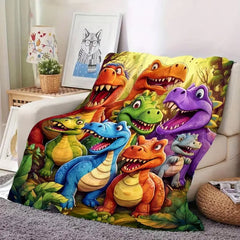 Kletshuts™ DinosaurBlanket: Zacht En Gezellig Kinderen Werpen Dinosaurus Deken