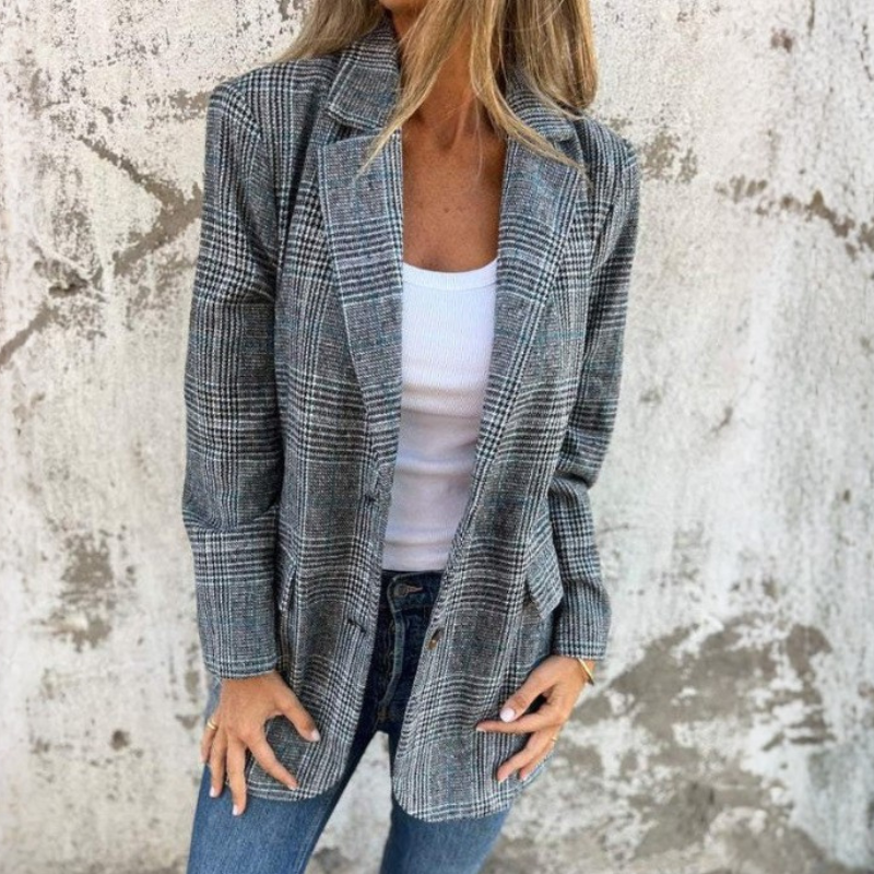 Icone™ LapelBlazer: Dames Stijlvolle Casual Revers Blazer