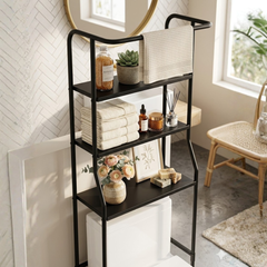GlideHold® BathroomShelf: Stijlvolle Minimalistische 3-Laagse Badkamerplank