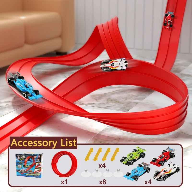Kletshuts™ FlexibleRacer: Creatieve Bouwbare DIY Flexibele Racebaan Set