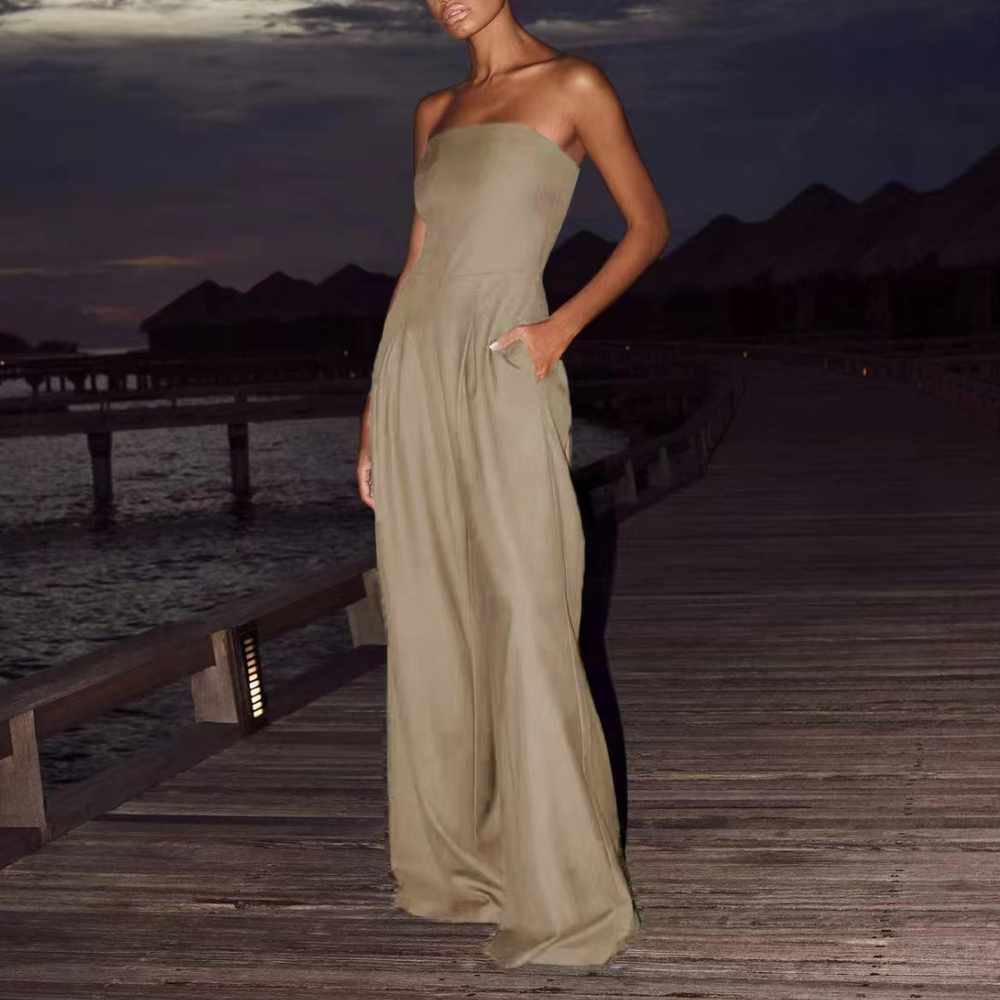 Icone™ WomenJumpsuit: Stijlvol Mouwloos Ontwerp Vrouwen Jumpsuit Met Zij Zakken