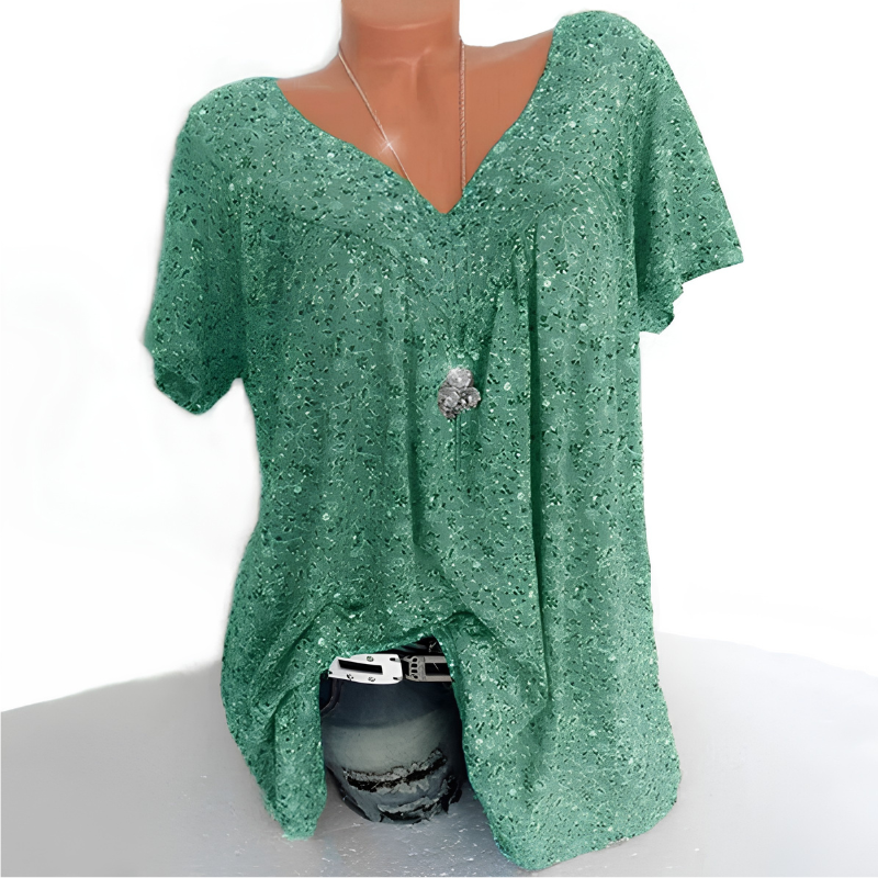 Icone™ LooseTop - Ademend V-Hals Loszittend Bloemdruk Top