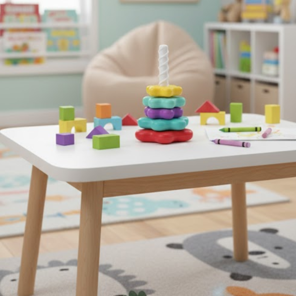 Kletshuts™ StackingToy: Regenboog Toren Wiel Stapelen Speelgoed Zintuiglijk Leren