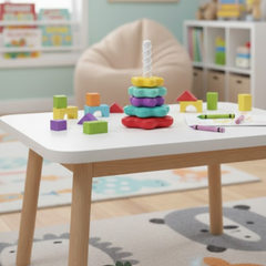 Kletshuts™ StackingToy: Regenboog Toren Wiel Stapelen Speelgoed Zintuiglijk Leren