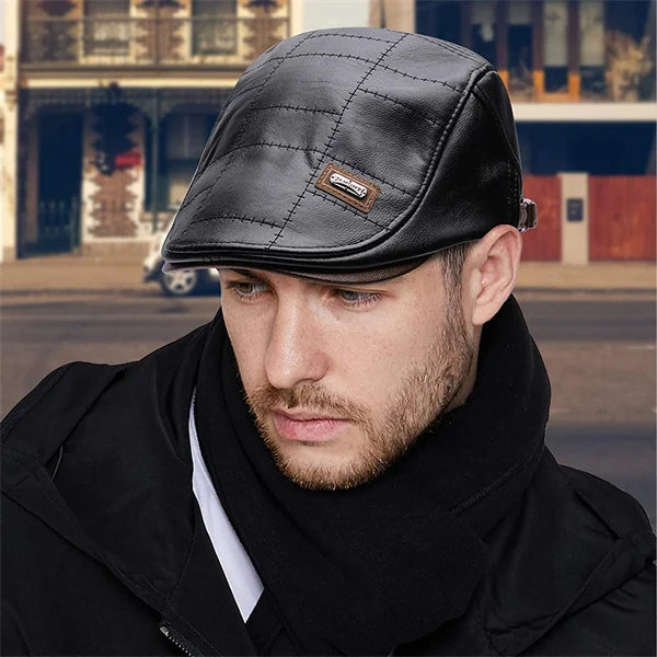 Icone™ EliteHat - Trendy Leren Baret Van Hoge Kwaliteit