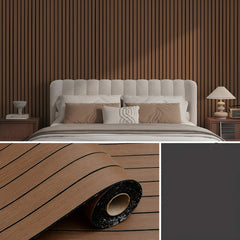 WallSticker: Elegante Houtachtige Zelfklevende DIY Thuis Wand Stickerdecoratie