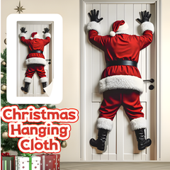 Icone™ HangingSanta: Kerstmis Rugdruppel Hangend Kerstman Deur Versiering
