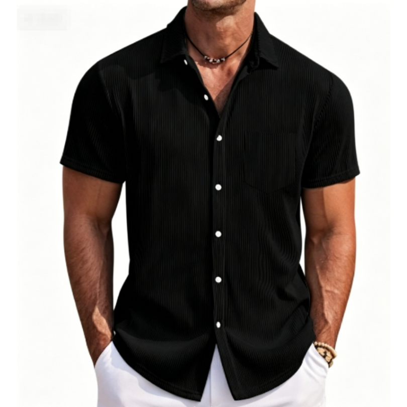 Icone™ StreetwearShirt: Comfortabel Stijlvol Heren Korte Mouw Casual Streetwear Shirt