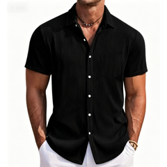 Icone™ StreetwearShirt: Comfortabel Stijlvol Heren Korte Mouw Casual Streetwear Shirt