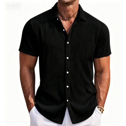 Icone™ StreetwearShirt: Comfortabel Stijlvol Heren Korte Mouw Casual Streetwear Shirt