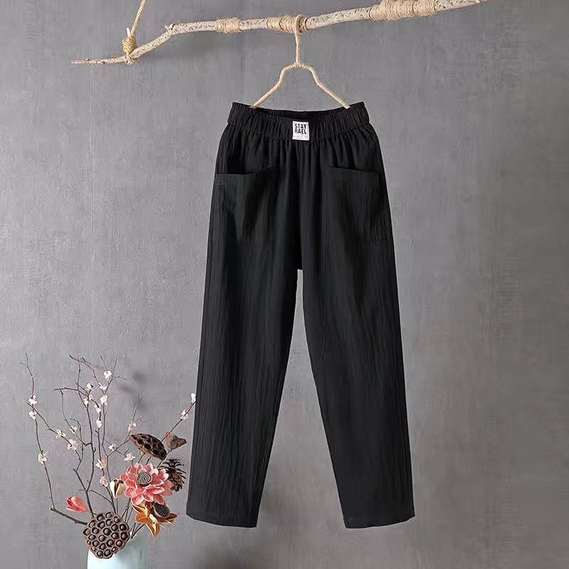 Icone™ LoosePants: Hoge Taille, Losse, Relaxte Elke Dag Broek