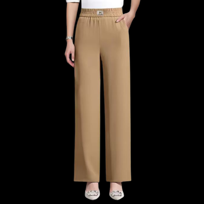 Icone™ DrapePants: Stijlvolle Rekbare Hoge Taille Drape Broek