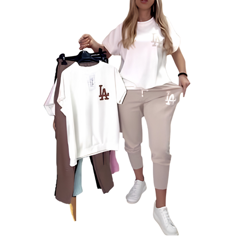 Icone™ ComfyOutfit: Toevallig Zachte Ademende Dagelijkse Comfortabele Stijlvolle Outfit Set