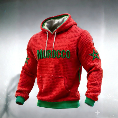 Icone™ CasualHoodie: Trekkoord Toevallig Patriottische Capuchon Met Voorzak