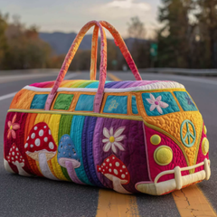 Icone™ DuffleBag: Levendige Hippie Stijl Multifunctionele Reis Duffel Tas