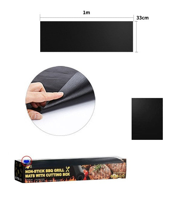 Globetrek° GrillMat – Anti-Aanbak BBQ Grillmatten Met Gemakkelijk Snijden Doos