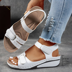 Happy™ LowWedge: Casual Comfortabele Lage Hak Wedge Sandalen