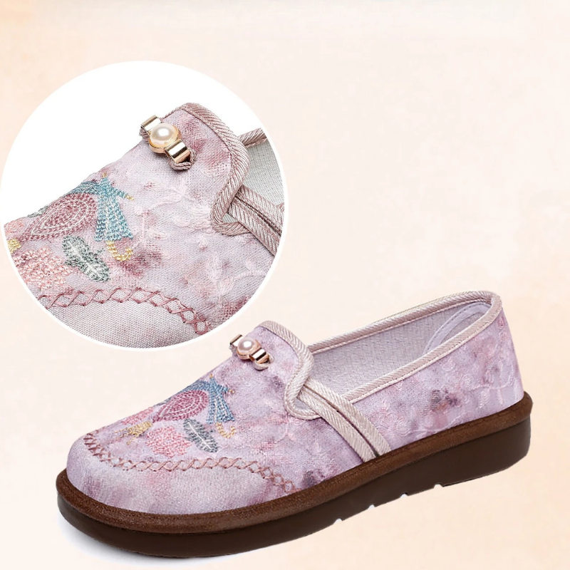 Happy™ EmbroideredLoafers: Comfortabele Elegante Geborduurde Patroon Loafers