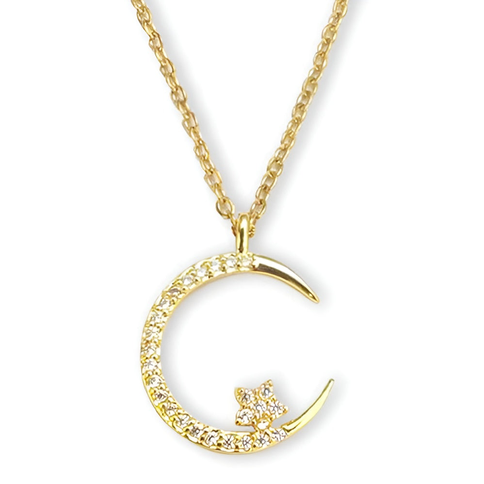 Jewelance™ CrescentNecklace 1+1 GRATIS: Minimalistische Maan Hanger Verstelbare Halve Maan Ketting Sieraden