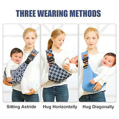 Kletshuts™ BabySling: Verstelbaar Baby Draagdoek Draagzak