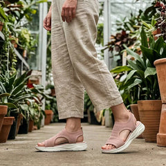 Happy™ FlatSandals: Ademend Open-Tenen Comfortabele Platte Sandalen