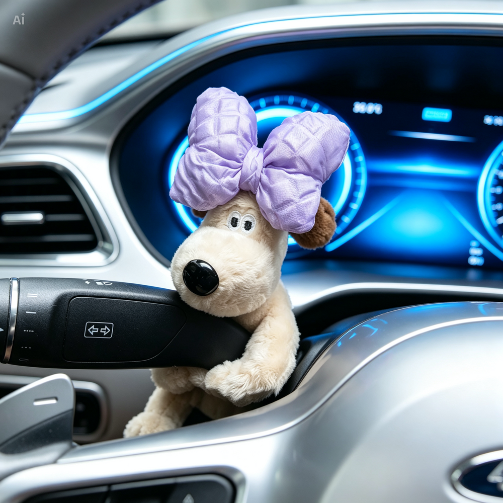 Kletshuts™ PuppyCar 1+1 GRATIS - Schattige Pluche Puppy Signaal Schakelaar Speelgoed Auto